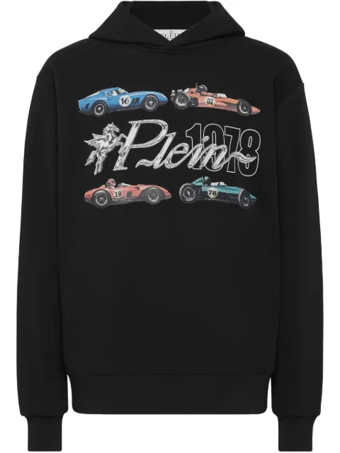 Philipp Plein car-graphic hoodie Black PAECMJB3679PTE003N
