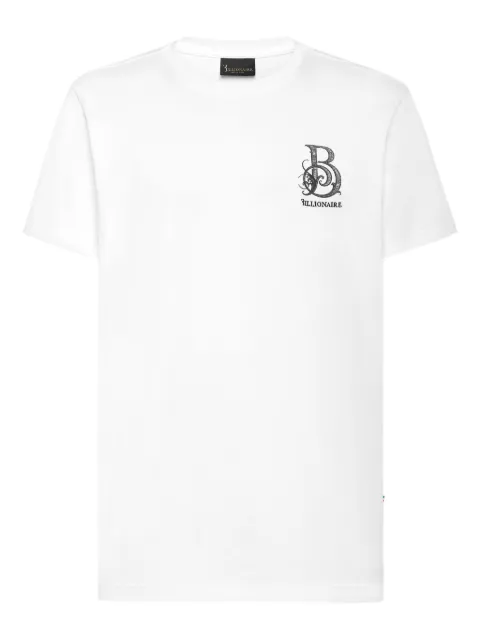 Billionaire logo-embroidered T-shirt White IAECMTK8184BTE014N