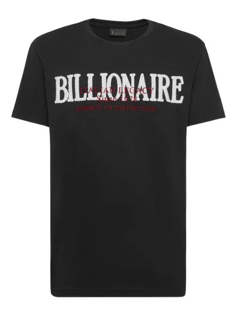 Billionaire logo-print T-shirt Black BAECMTK8188BTE014N