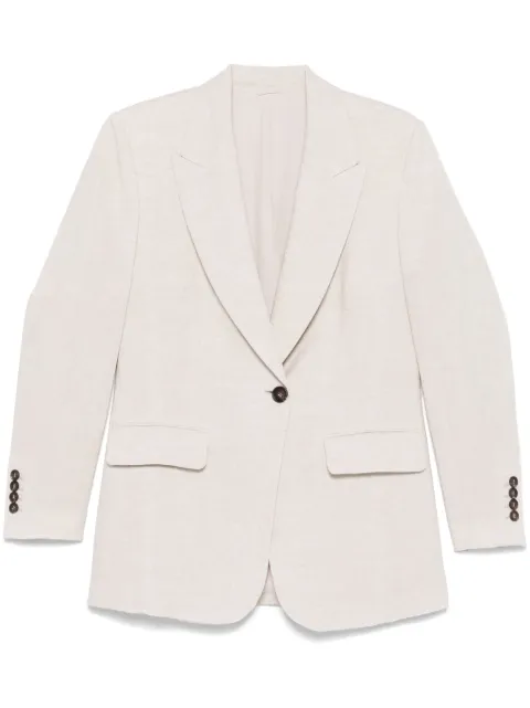 Brunello Cucinelli lurex blazer Neutrals MH5477221C169
