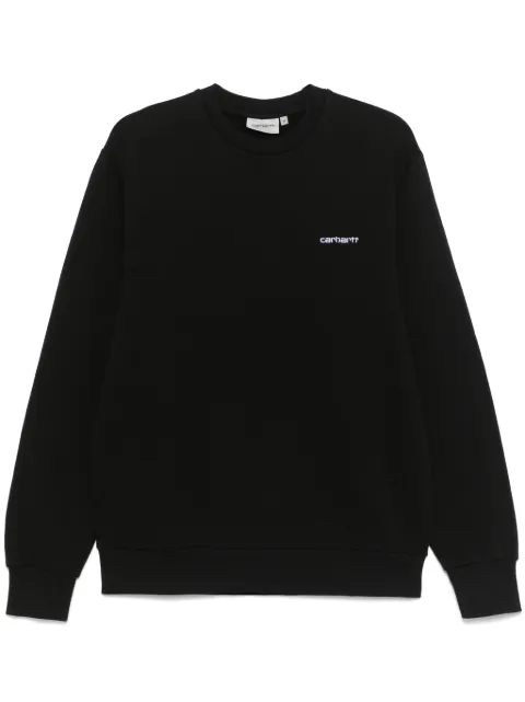 Carhartt WIP script-embroidered sweatshirt Black I034496