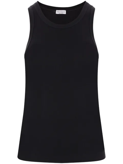 Brunello Cucinelli Monili-chain tank top Black M0TC8FX230C101