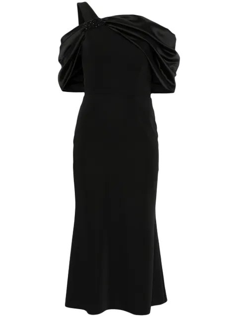 CRISTALLINI Ophelia midi dress Black CA71