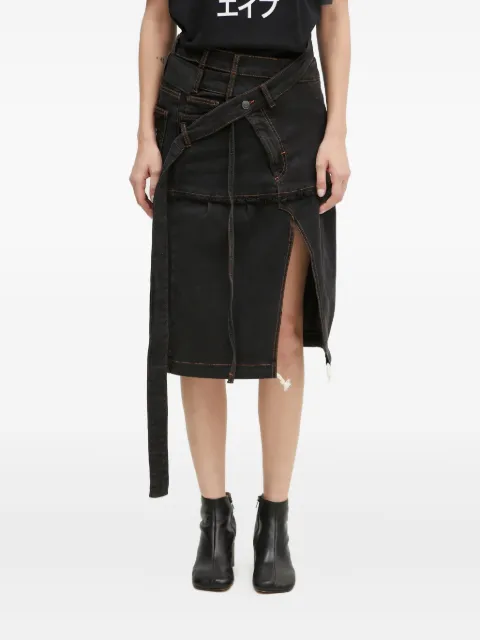 Ottolinger frayed split skirt Grey 2217040111