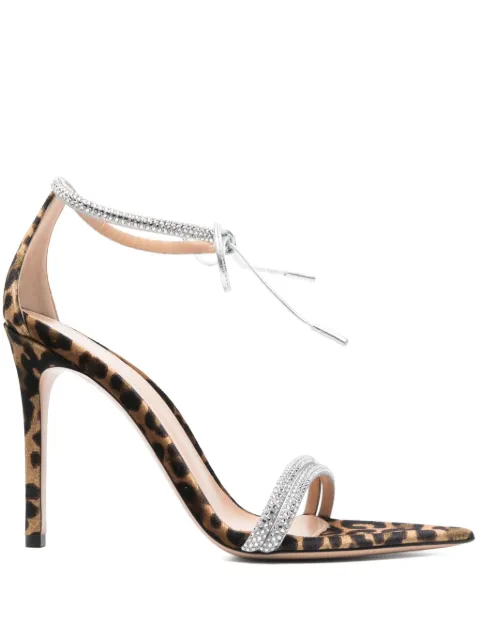 Gianvito Rossi 105mm Montecarlo sandals Silver G6140815RICBKV