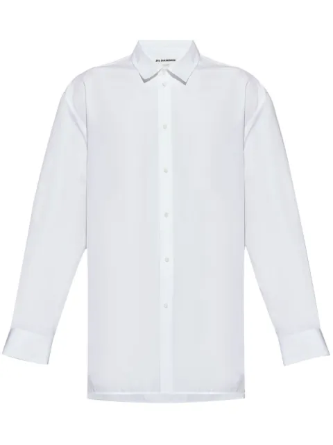 Jil Sander JW-initials anchor logo shirt White J24DL0113J45001