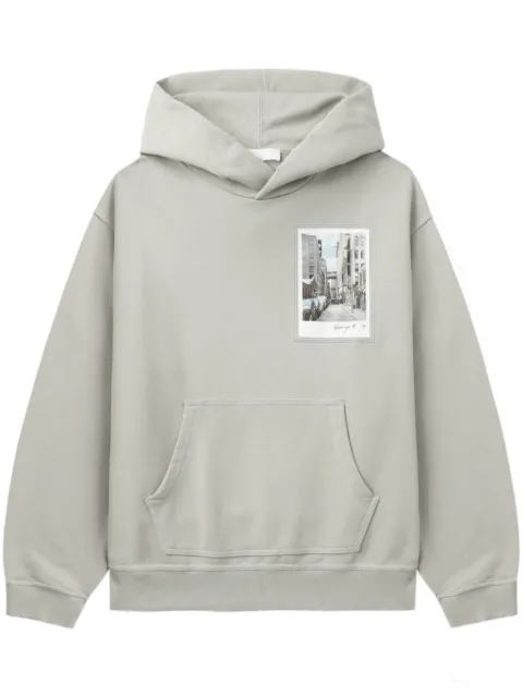 Helmut Lang Post Card Hoodie: Brooklyn hoodie Grey O10HM520
