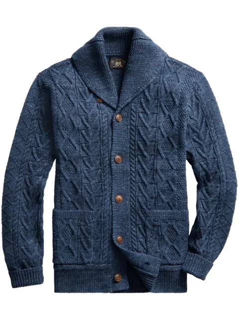 Ralph Lauren RRL cable-knit cardigan Blue 782857166001