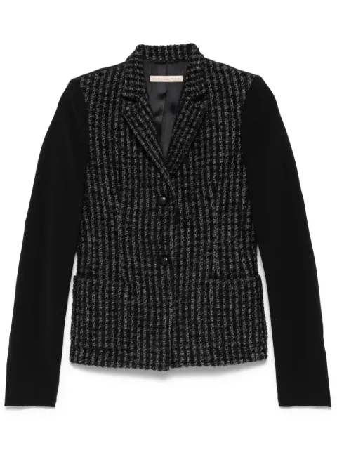 Balenciaga Pre-Owned 2010s contrast-panel blazer Black BA380AS