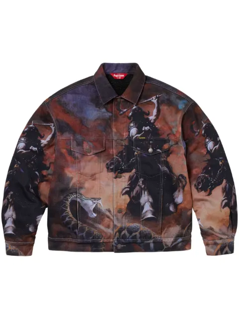 Supreme Frazetta jacket Brown SU865