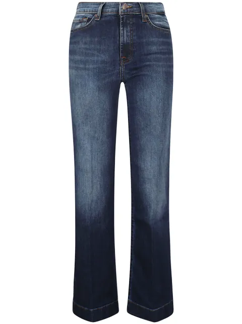 7 For All Mankind logo-patch straight jeans Blue JSWD44A0GY