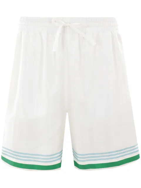 Casablanca Tennis Club Icon shorts White MPS25TR012