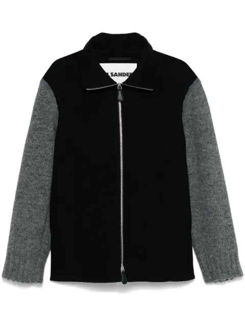 Jil Sander colourblock jacket Black J22BN0221J40153