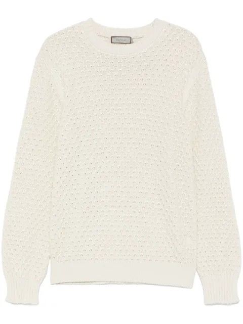 Canali cotton sweater White MK02273C0012