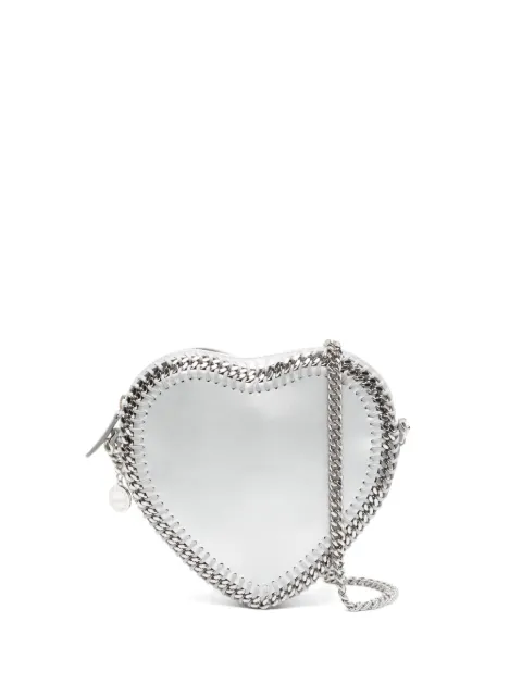 Stella McCartney Falabella Heart cross body bag Silver 7B0132WP0503