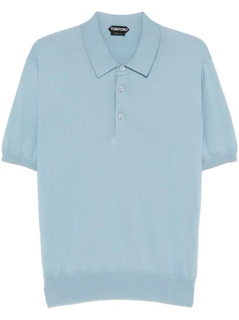 TOM FORD cotton polo shirt Blue KPS004YMC024S25