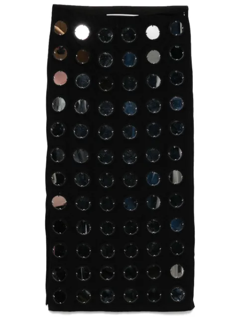 Conner Ives The Reconstituted Mirror Disc embroidery skirt Black 524