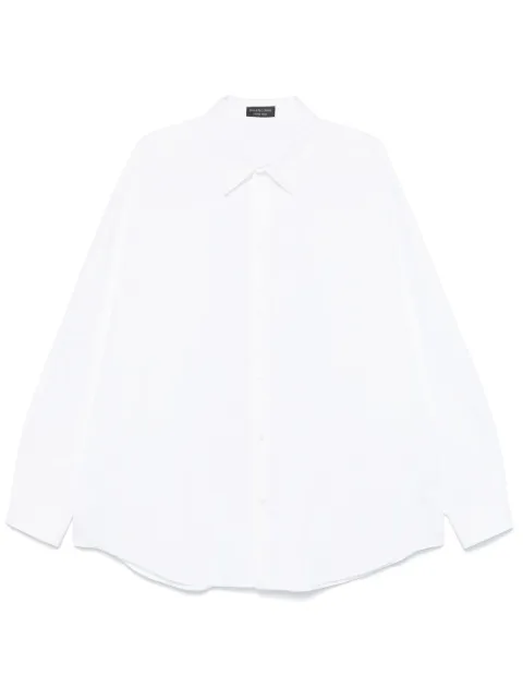 Balenciaga logo-embroidered shirt White 814008TNM60