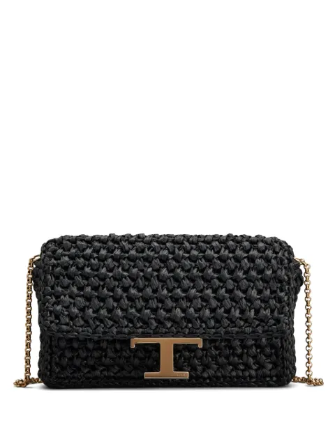 Tod's logo-plaque crossbody bag Black XBWTSBJR000RGM