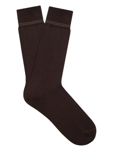 Zegna cotton socks Brown N4V4021
