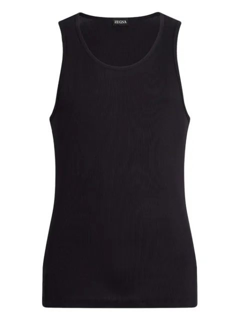 Zegna scoop-neck tank top Black N3D131790