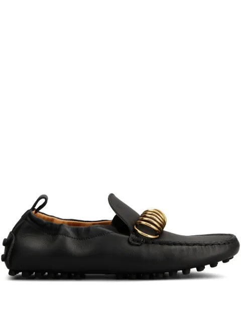 Tod's ring-embellished loafers Black XXW22L0JI80U1P