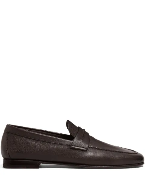 Zegna penny leather loafers Brown LHBFSA8037Z
