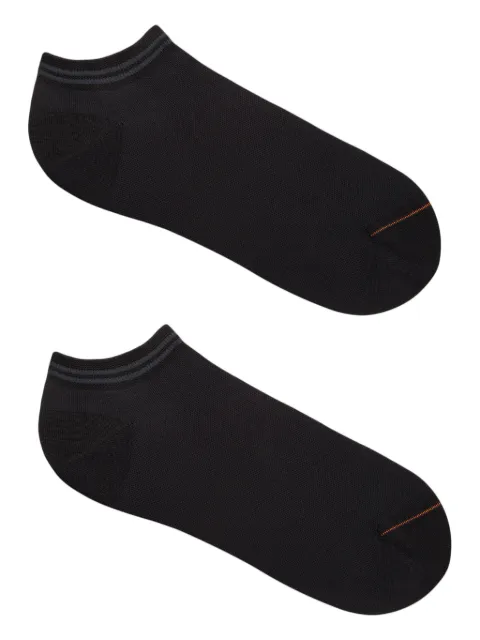 Zegna stripe-detail socks Black N5V02727