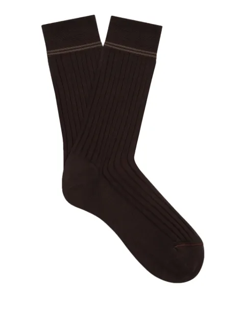 Zegna cotton socks Brown N4V4020