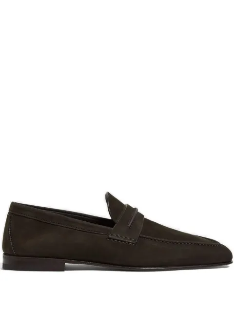 Zegna penny leather loafers Brown LHNBCA8037Z