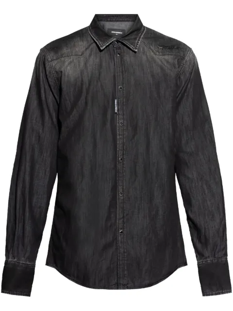 DSQUARED2 distressed shirt Black S74DM0901S30826