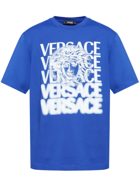Versace Medusa Medallion T-Shirt Blue 10133021A12439