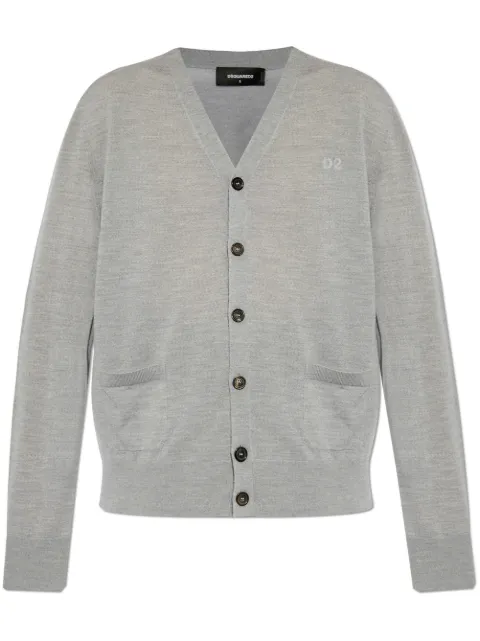 DSQUARED2 knit D2 cardigan Grey S75HA1267S18310