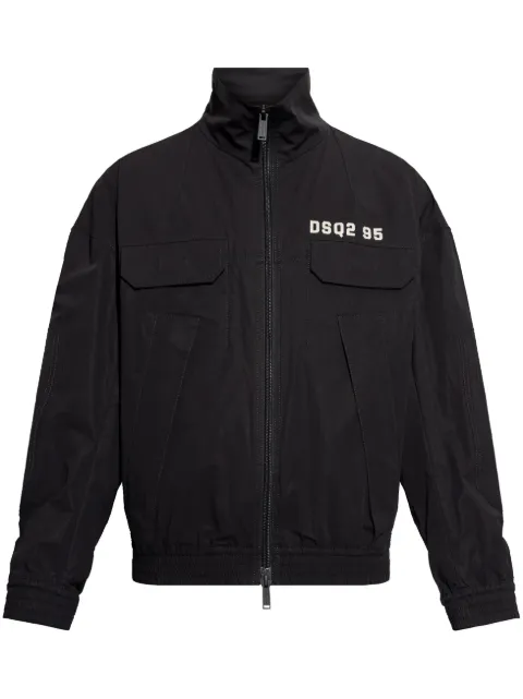DSQUARED2 logo-print jacket Black S74AM1565S53578