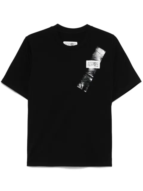 MM6 Maison Margiela numbers-motif T-shirt Black S52GC0336M20048