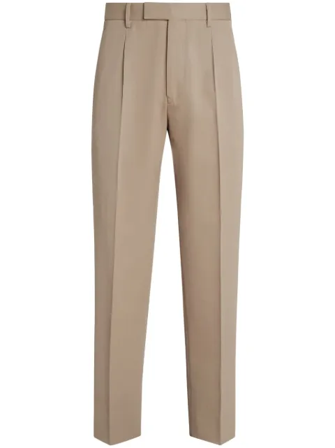 Zegna cotton-wool trousers Neutrals UFI04A9TP45
