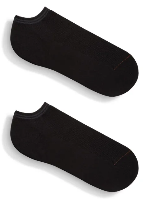 Zegna stripe-detail socks Black N5V02726