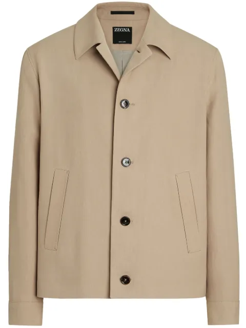 Zegna Oasi buttoned jacket Neutrals 973C61A91VHSQ0