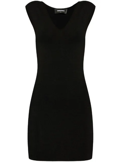 DSQUARED2 logo-plaque mini dress Black S75CV0881D13091