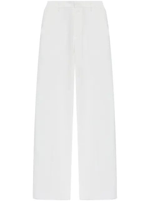 DSQUARED2 high-waist wide-leg trousers White S75KB0472S48427