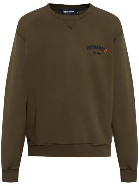 DSQUARED2 logo-appliqué sweatshirt Brown S74GU0855S25539