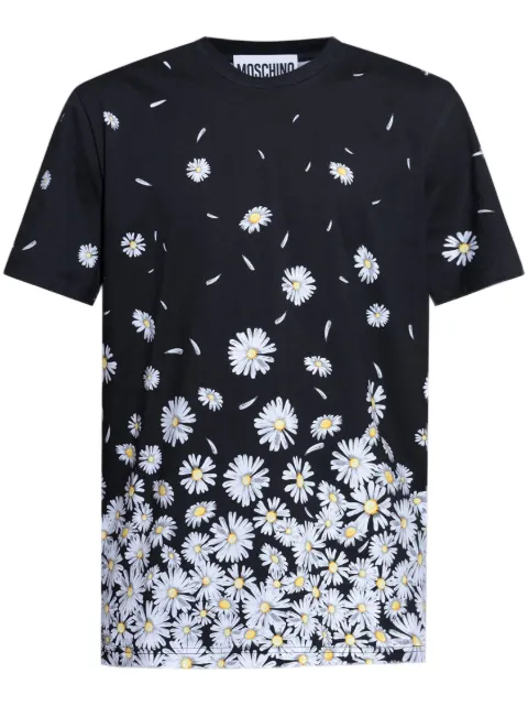 Moschino floral-print T-shirt Black 251ZZA07190241