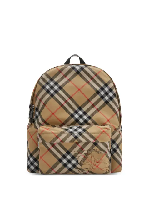 Burberry small Check backpack Neutrals 8102354