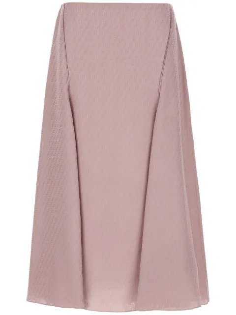 FENDI monogram-pattern skirt Pink FQ7601ASZV