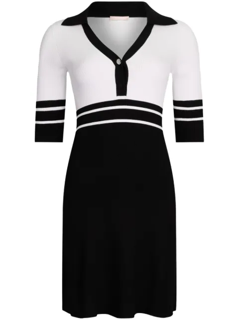 LIU JO striped mini dress White WA5311MS99E