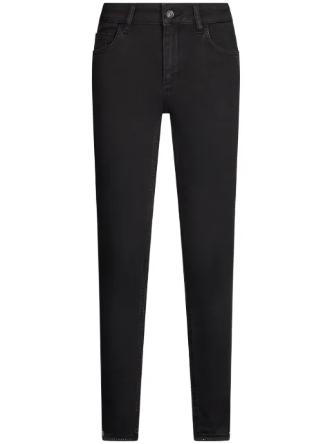 LIU JO slit skinny jeans Black UA5012D0245