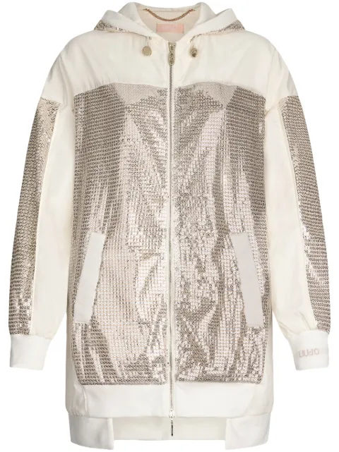 LIU JO sequinned parka Neutrals TA5259T5895