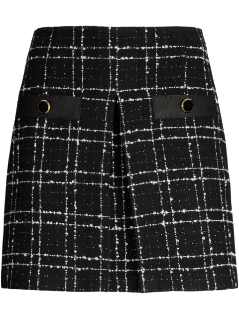 LIU JO bouclé mini skirt Black CA5136TS926