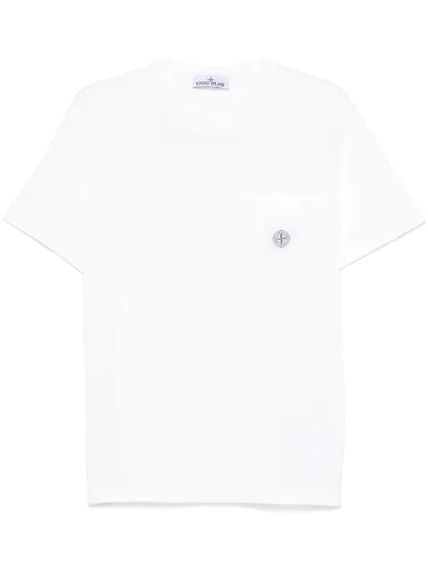 Stone Island Compass-motif T-shirt White L1S152100032S0057