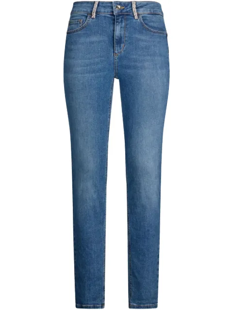 LIU JO rhinestones skinny jeans Blue UA5013D4448